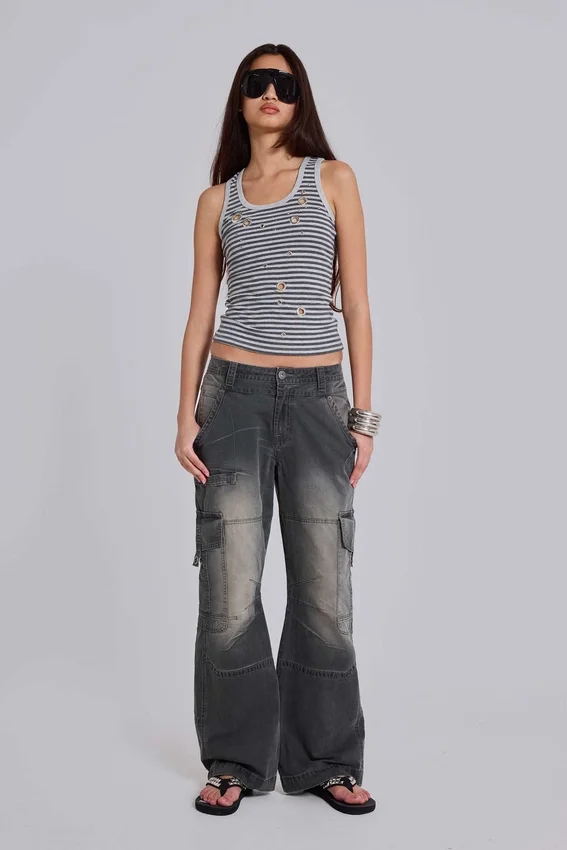 Pantalon cargo à jambes droites Off Duty