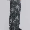 Pantalon cargo noir délavé motif camouflage Trooper