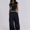 Pantalon cargo noir « Parachute Cargo »