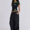 Pantalon cargo noir « Parachute Cargo »