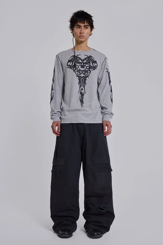 Pantalon cargo noir Titan