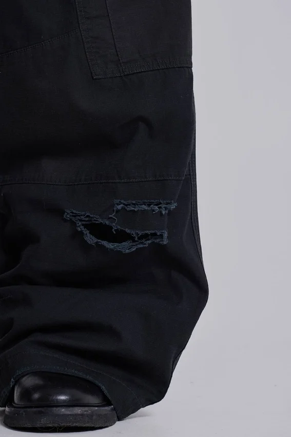 Pantalon cargo noir Titan