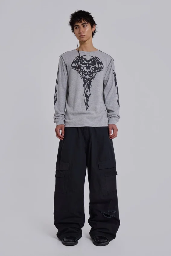 Pantalon cargo noir Titan