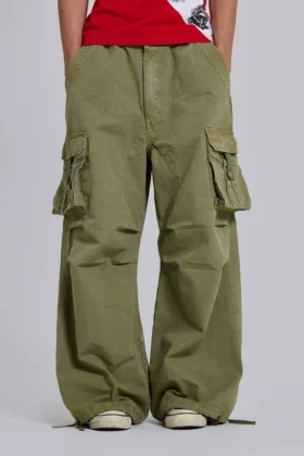 Pantalon cargo « Parachute Cargo » XL vert olive
