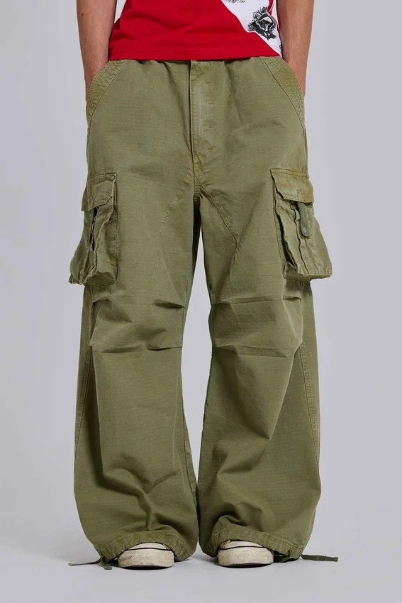 Pantalon cargo « Parachute Cargo » XL vert olive