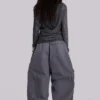 Pantalon cargo « Parachute » gris vintage