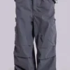 Pantalon cargo « Parachute » gris vintage