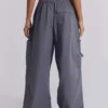 Pantalon cargo « Parachute » gris vintage