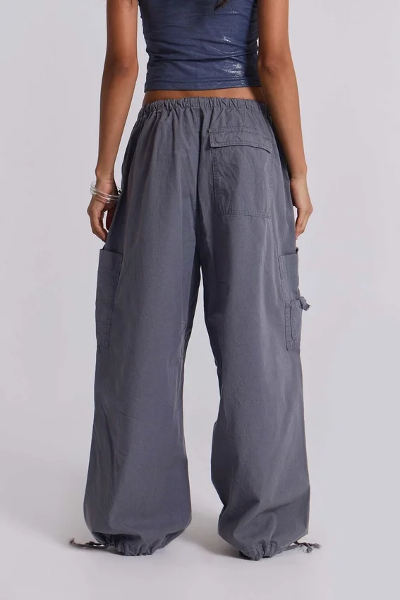 Pantalon cargo « Parachute » gris vintage