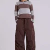 Pantalon cargo « Parachute » marron