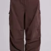 Pantalon cargo « Parachute » marron