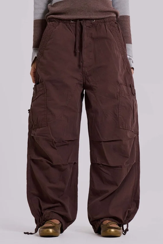 Pantalon cargo « Parachute » marron