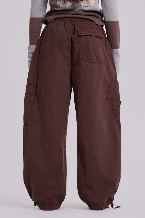 Pantalon cargo « Parachute » marron