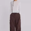 Pantalon cargo « Parachute » marron