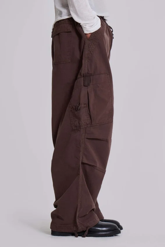 Pantalon cargo « Parachute » marron