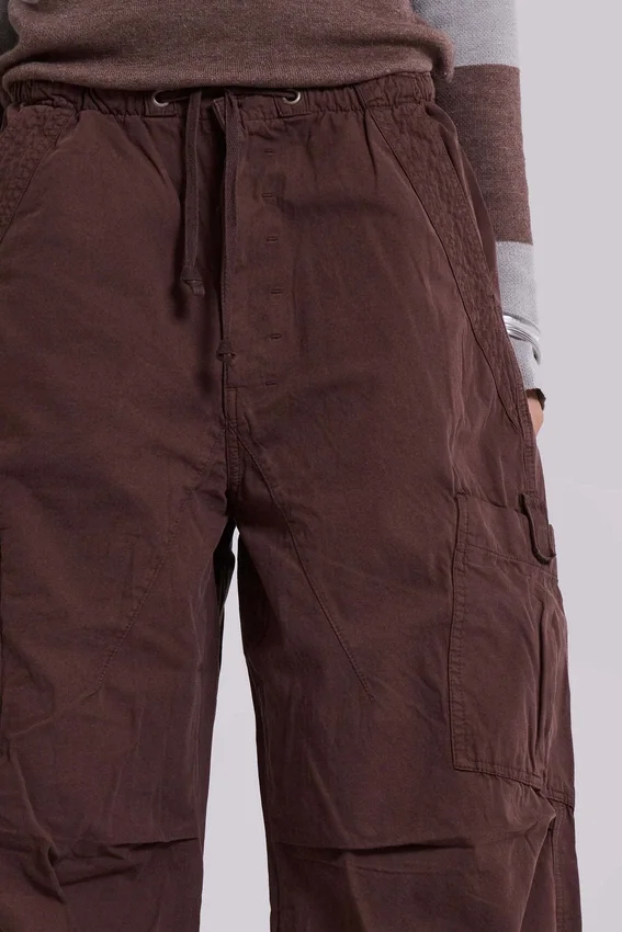 Pantalon cargo « Parachute » marron