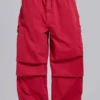 Pantalon cargo rouge « Parachute Cargo »