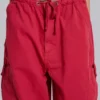 Pantalon cargo rouge « Parachute Cargo »