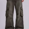 Pantalon cargo « Trooper » kaki délavé