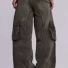 Pantalon cargo « Trooper » kaki délavé