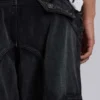 Pantalon cargo « Trooper » noir délavé au soleil