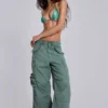 Pantalon cargo utilitaire kaki