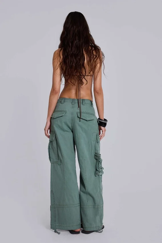 Pantalon cargo utilitaire kaki