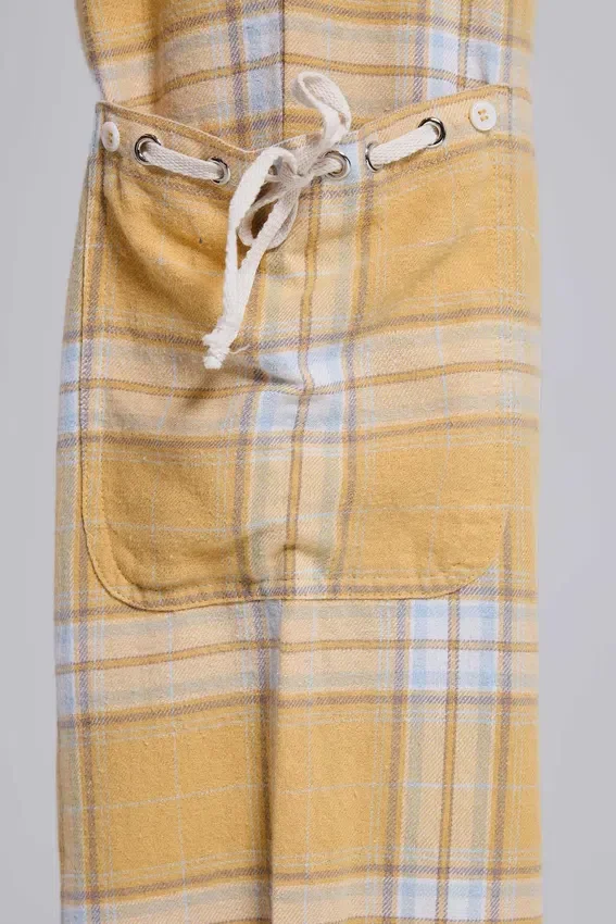 Pantalon à carreaux taille basse Vellora