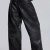 Pantalon Colossus en simili cuir Ash