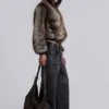 Pantalon Colossus en simili cuir Ash