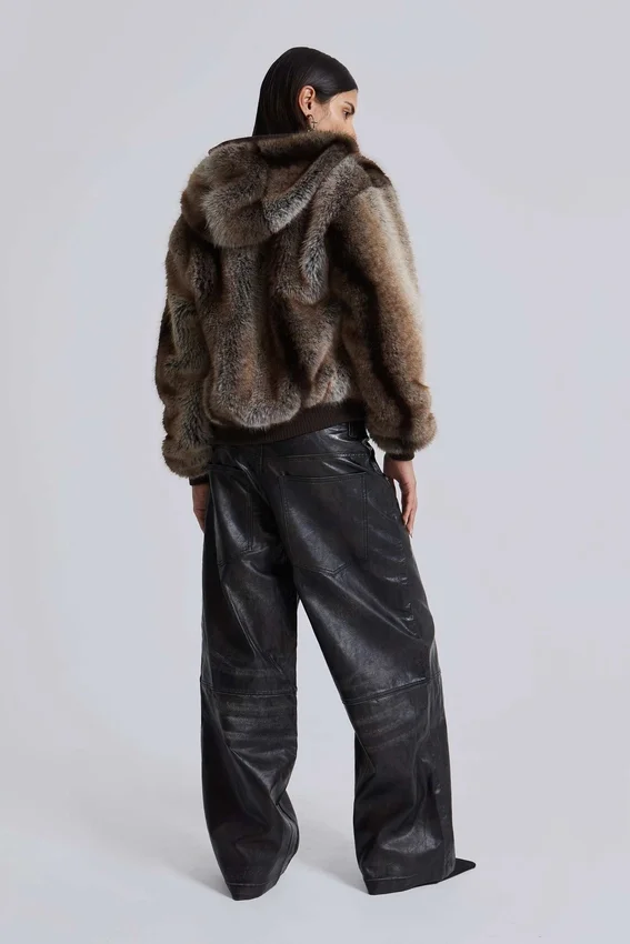 Pantalon Colossus en simili cuir Ash