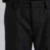 Pantalon de costume droit à plis charbon