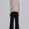 Pantalon de costume droit à rayures fines noires