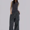 Pantalon de costume Goliath à carreaux noir