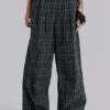 Pantalon de costume Goliath à carreaux noir