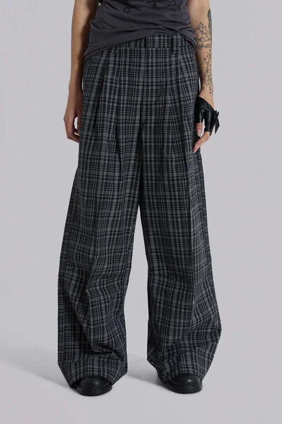 Pantalon de costume Goliath à carreaux noir