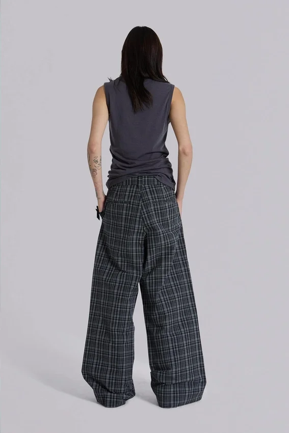 Pantalon de costume Goliath à carreaux noir