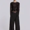 Pantalon de costume Goliath à fines rayures noires