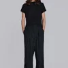 Pantalon de costume Goliath à fines rayures noires