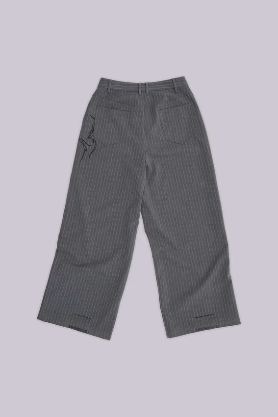 Pantalon de costume Goliath à fines rayures « Tattoo »