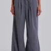 Pantalon de costume Goliath gris clair à fines rayures
