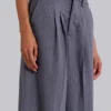 Pantalon de costume Goliath gris clair à fines rayures