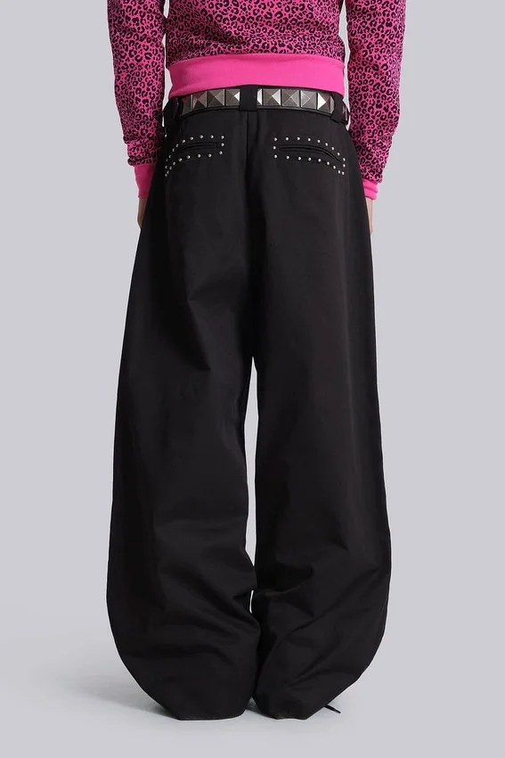 Pantalon de costume Goliath noir clouté