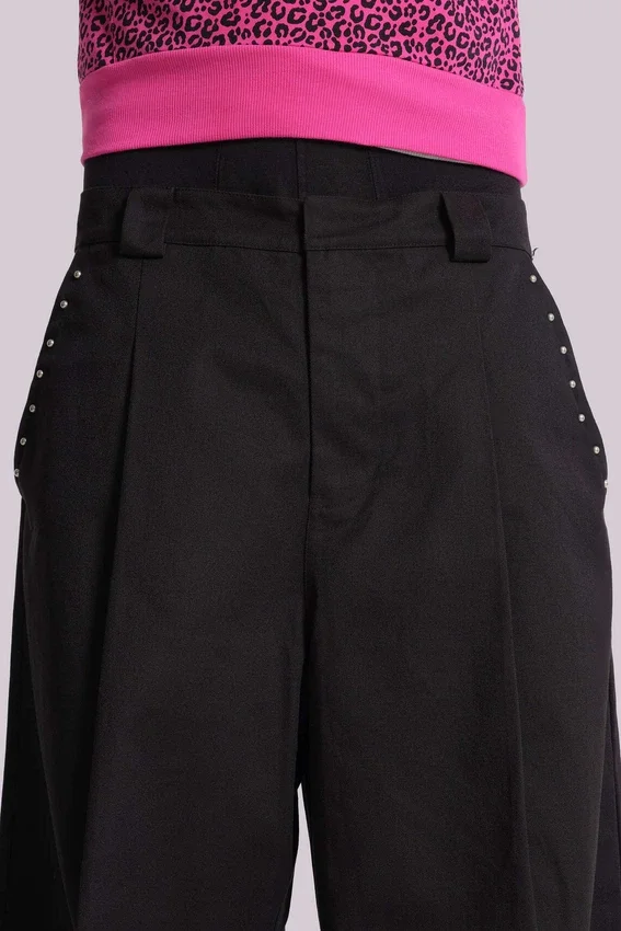 Pantalon de costume Goliath noir clouté