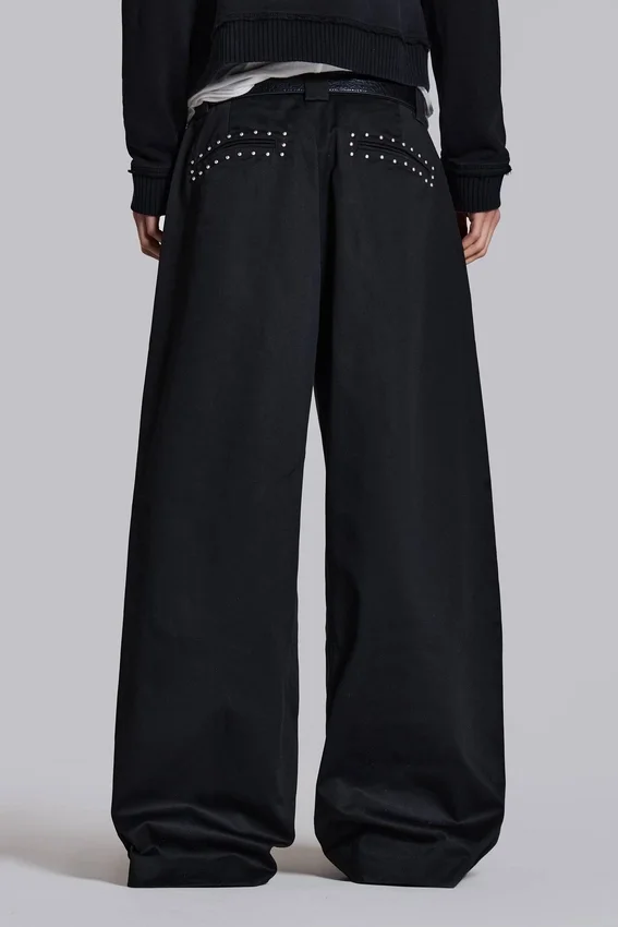 Pantalon de costume Goliath noir clouté