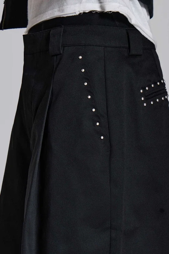 Pantalon de costume Goliath noir clouté