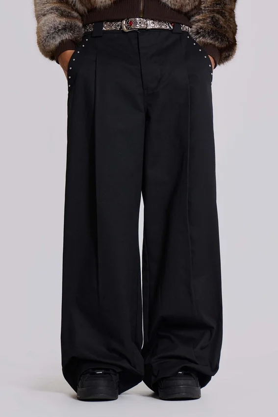 Pantalon de costume Goliath noir clouté