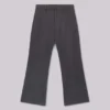 Pantalon de costume gris bootcut à coupe évasée
