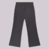 Pantalon de costume gris bootcut à coupe évasée