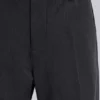Pantalon de costume gris bootcut à coupe évasée